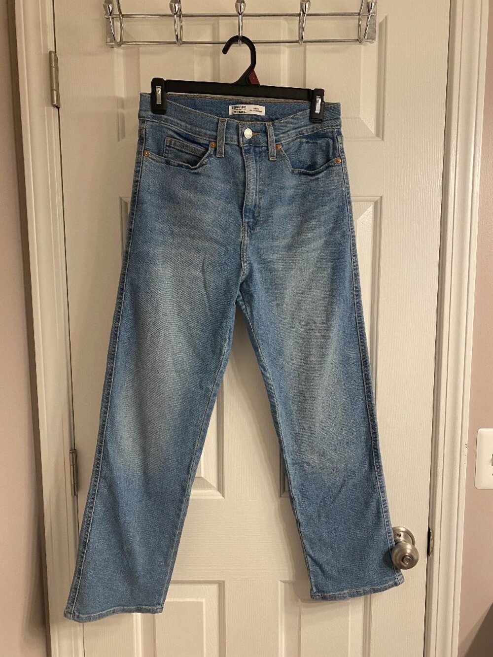High-Rise Straight Jeans